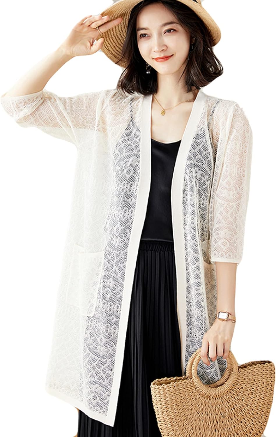 イリヤロンタン　ウサギ編み込みのカーディガン イリヤロンタン ウサギ編み込みのカーディガン イリヤロンタン ウサギ